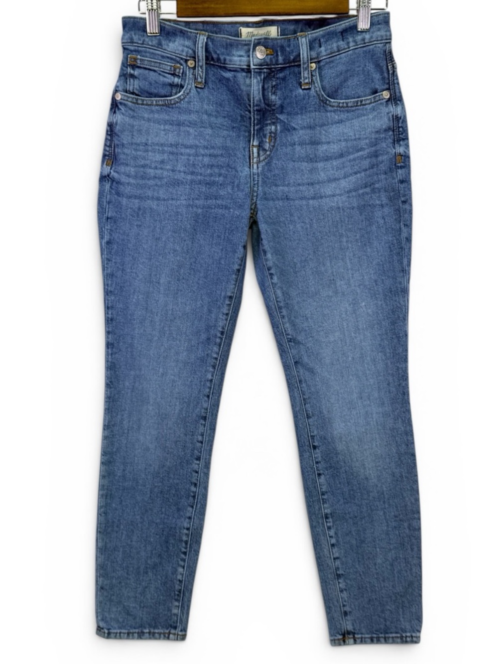 Madewell 9” High Rise Skinny Women's Jeans Medium Wash Stretch Denim Size 26P